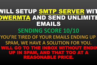 setup SMTP server for bulk email marketing