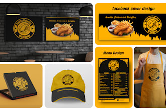 design restaurant logo, menu and complete branding