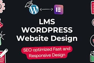 build website for school online course and business elearning wordpress website