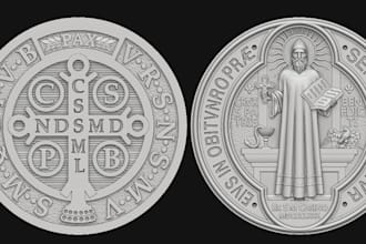 do 3d bas relief 3d cnc coin model cnc crypto coin 3d medallion printable coin