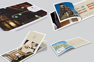 do book layout design, company profile or annual report