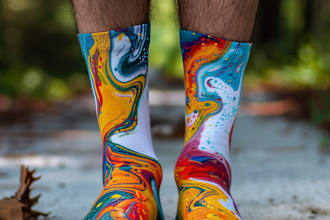 make a custom and unique socks design