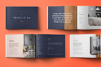 design digital brochure, annual report, booklet and proposal