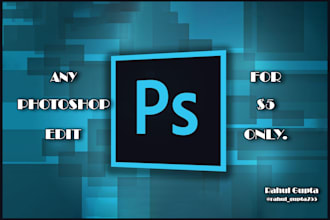do any photoshop editing, retouching, add or remove objects from image
