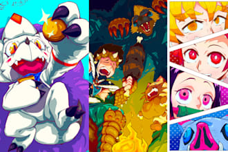 draw your own creatures in a cartoonish style
