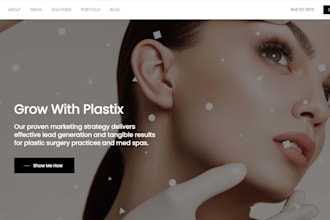 design medical spa website, med spa, aesthetics botox, dermal filler website