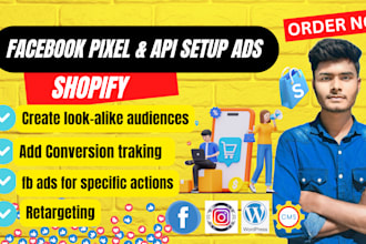 setup fb meta pixel, conversion API for shopify, wordpress,GTM,fix pixel dataset