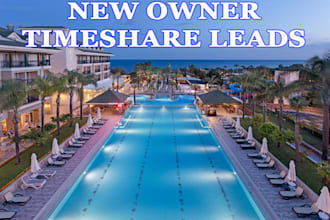 provide timeshare new owner leads USA