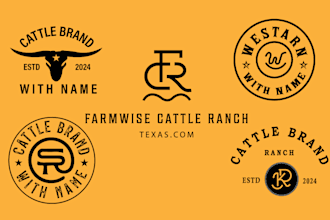 do western cattle brand logo design