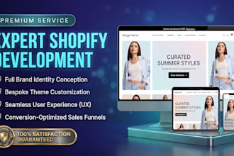 design or redesign a highly converting shopify store