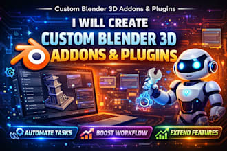 develop a custom blender addon or python script for your 3d workflow