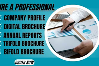 design digital brochure, company profile, annual report, catalog, corporate