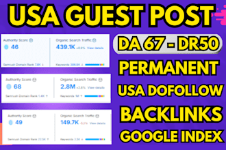 write and publish article on high da67 dr50 usa guest post, usa backlinks