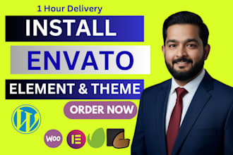 urgently install envato elements kit , themeforest and wordpress themes