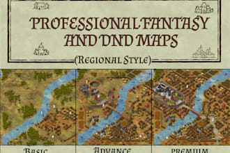 do custom fantasy map dnd and rpg cartography