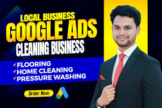 do google ads for home cleaning, flooring, pressure washing service in USA, UK