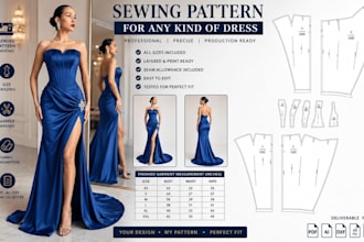 make PDF sewing pattern by using home prient a0,a1,a2,a3,a4