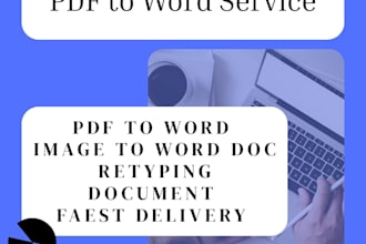 retype scanned documents, pdfs, or images into editable text