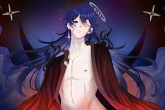 draw art in anime style nsfw or sfw for you