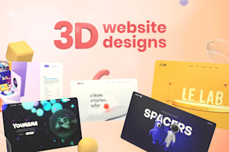 create an interactive 3d animated website