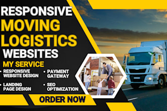design moving website logistics website trucking freight dispatch cargo website