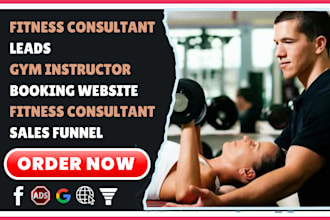 design converting fitness consultant booking website to generate fitness leads