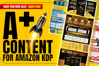 design amazon a plus content for your KDP book listing