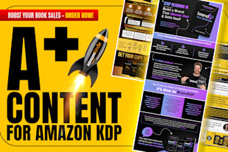 design high converting amazon KDP a plus content