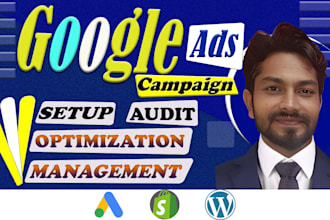 setup and manage google ads adwords ppc  for shopify and ecommerce stores