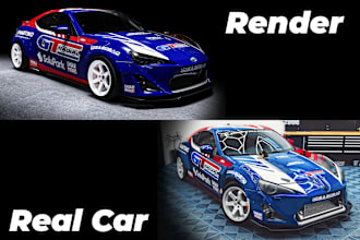 design 3d car racing liverys