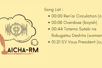 sing in japanese or indonesia for you