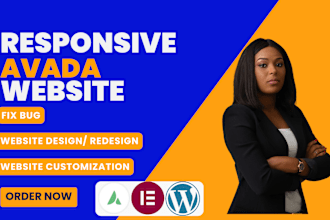 design avada website, clone, customization on wordpress in 24 hours