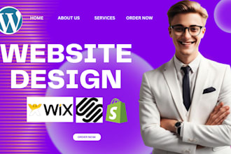 fix design redesign wix wordpress transfer  convert wordpress wix shopify