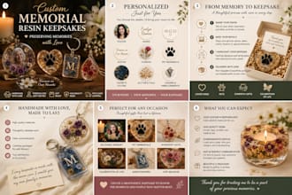 create custom memorial resin keepsakes to honor your loved ones