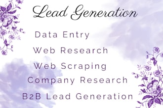 do b2b lead generation and build prospects email list