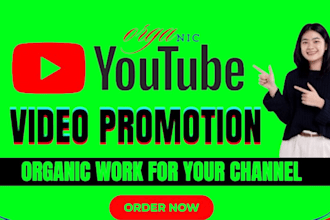 do organic youtube video promotion