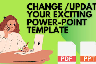 change exciting PPT template into new design template