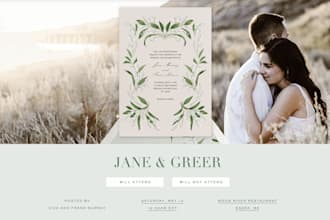 make invitation website with online rsvp for wedding event