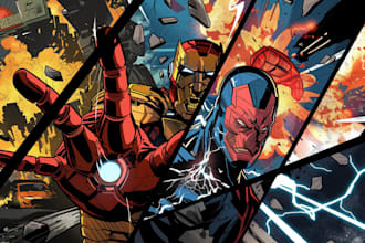 comic book and custom illustrations
