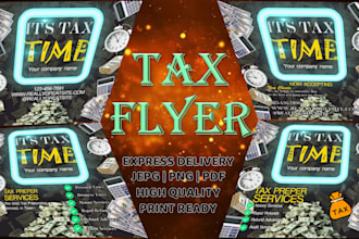 design flyer for business, real estate, corporate, medical, tax