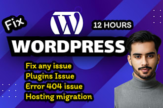 quickly fix any error, woocommerce, elementor issues and move migrate wordpress