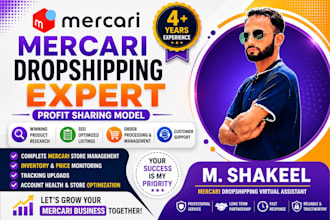do mercari dropeshipping on profit share and manage your USA store
