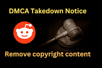 takedown infringing leaked content from reddit under dmca