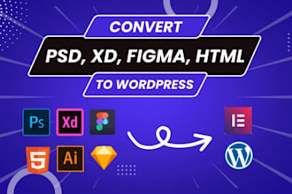 convert figma to wordpress xd to wordpress figma to elementor pro