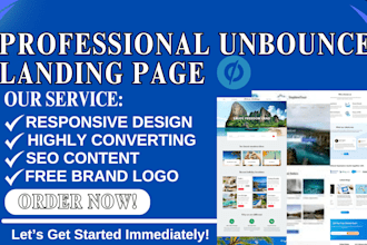 design high converting unbounce landing page, instapage, covertri