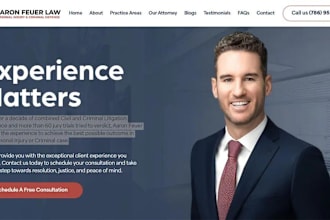 design SEO friendly and responsive attorney, law firm, lawyer and notary website