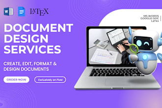 edit, create and design microsoft word, google docs and latex document
