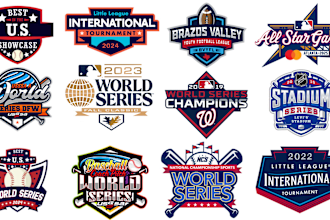 make custom mlb parody logo, world series, all star game, baseball