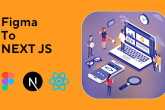 convert the figma design to react or next js with tailwind CSS