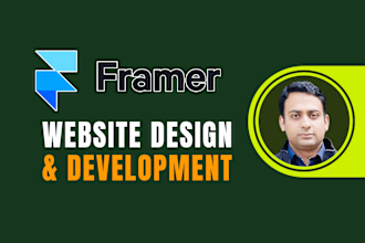 design and develop framer website and figma to framer
